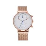 Analog Quartz Couple Watches 3ATM Mesh Strap Leather Couple Watches