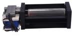 Stable Black Cross Flow Blower , Industrial Equipment PTC Heater Fan