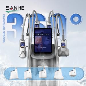 China 360 Degree Cooling 5 Handles Cryo Lipolysis Cryolipolyse Equipment 4 Handle Fat Freezing Machine on sale