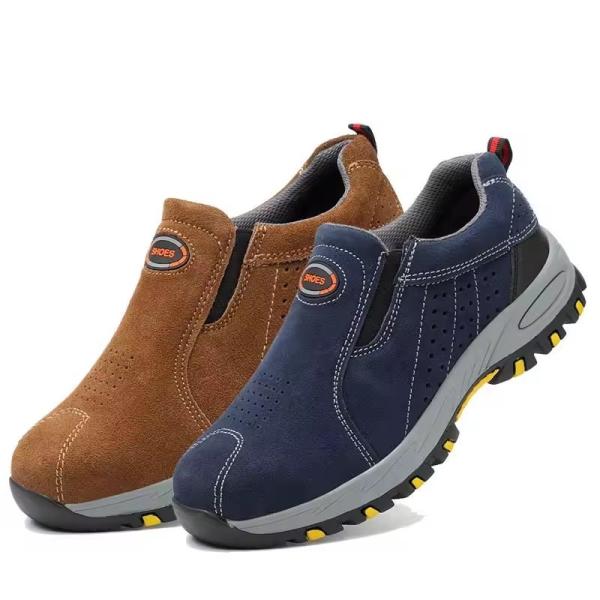 Hot Sale No Lace Non Slip Leather Woodland Steel Toe Construction Safety Work
