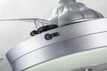 6000K 3600lm Fancy Ceiling Fan Lights Silver Collapsible Ceiling Fan With Pop