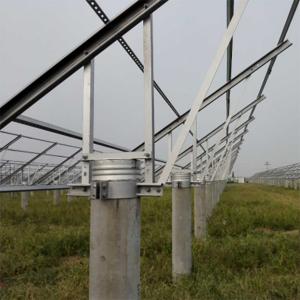 China Silver SS304 SS316 Solar Panel Mounting Brackets Ground Mounted Solar Structure wholesale
