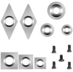 Tungsten Carbide Square Turning Inserts 15x15x2.5-30°R150