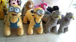Hansel electric kids entertainment plush electric animals scooter for mall