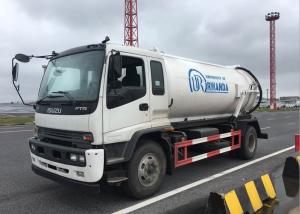 China Sanitation Sewage Cleaning Truck , Vacuum Sewage Suction Truck Easy Operation wholesale