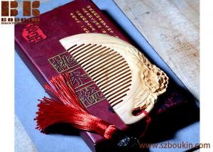 China wood comb beard Custom eco-friendly natural wooden hair comb brush wholesale