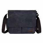16.5 / 17 Inch Flap Men Sling Crossbody Laptop Canvas Shoulder Messenger Bag For