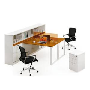 China Good sale melamine particle board wood veneer office furniture white office desk wholesale