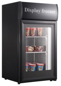China 50L hot sale digital control counter top glass door ice cream commercial portable fridge freezer SD50B wholesale