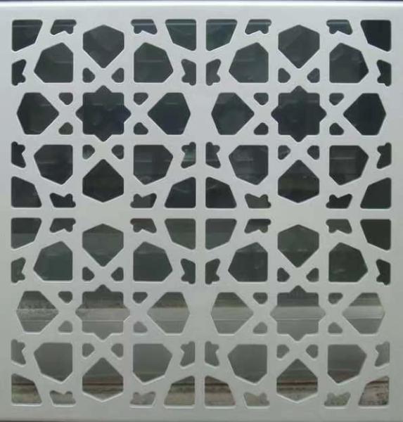 Aluminum Metal Mashrabiya , Architectural Screen , Intricate Geometric Islamic