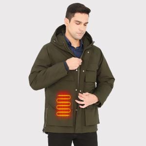China Premium Autumn and Winter Smart Heating Cotton Ski Jackets 7.4V Battery Men's Heated Snowboarding Jacket wholesale
