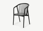 OEM Hotel Restaurant Dining Chair Armchair Solid Wood Frame Single Chair