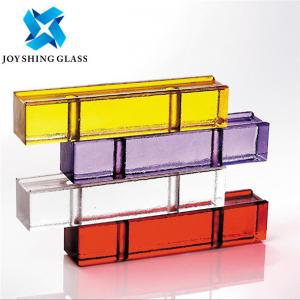 China Hollow / Solid Special Glass , Crystal Tinted Glass Block for Building windows wholesale