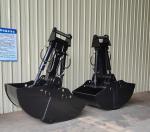 15-24 Ton Excavator Clamshell Grab Bucket Double Cylinder Hydraulic