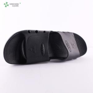China Anti Slip Anti Static Esd Clean Room Slippers , Mens Black Work Shoes wholesale