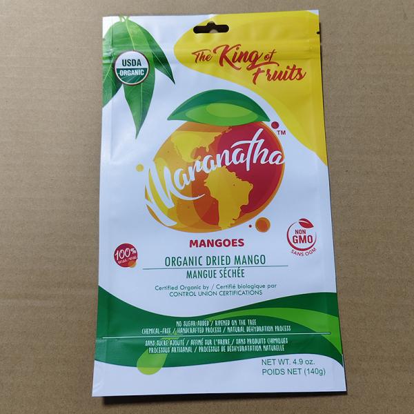 OEM 8-Side Vacuum Sealed Mango Dried Snack Bags ISO9001 Certified & Aseptic