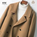 Cotton Lapel Men's Winter Coat Oversized Single Breasted Trench Jacket for Cold