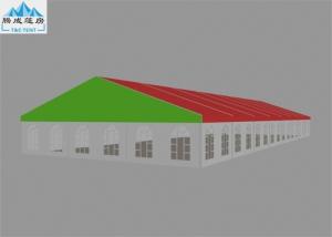 China 400 Person 15x40M Outside Event Tents / Colorful Large Wedding Tents With White PVC Wall wholesale