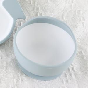 China Custom BPA Free Baby Food Bowl Set , Food Grade Suction Baby Silicone Bowl wholesale