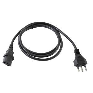 China Copper Conductor 3 Pin Plug Brazil Power Cord Customized Length Color wholesale