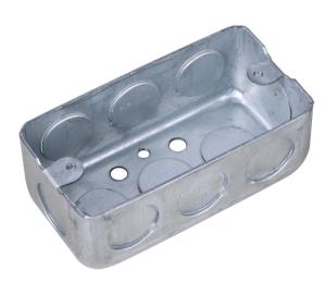 China 1/2&quot; 3/4&quot; Metal Conduit Box / Galvanized Steel Conduit Box 0.8-1.5mm Thickness wholesale