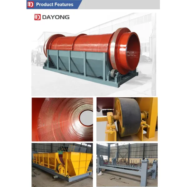 Solid Waste Garbage Disposal Trommel Drum Screen