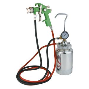 China Aluminum Material Spray Gun With Tank Air Compressor 2L High Pressure Spraying Tank wholesale