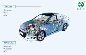 China Automotive High Temp Silicone Rubber 250 ℃ - 350 ℃ 12 Months Shelf Life wholesale