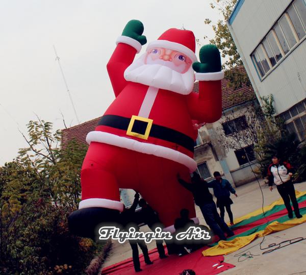 Quality 6m Height Oxford Cloth Decorative Christmas Inflatable Santa Claus for Decoration for sale