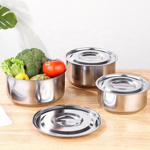 China Factory Direct Sale Cookware Sets Silver Pots Stainless Steel Cooking Soup Pot Sets For Kitchen wholesale