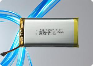 China OiD103567-3200 3.7V 3200mAh Lithium Polymer Battery 1C Discharge 500 Cycles wholesale