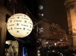 Dynamic Music Dj Festival Decoration Led Inflatable Balloon Nylon Fabric 400w