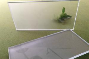 China Customized Safety Frosted Glass Acid Etched Glass Ultra Clear Anti Fog Mirror wholesale