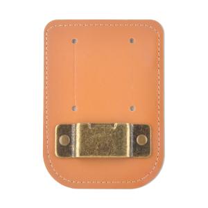 China Durable Metal Real Leather Measure Holder Tape For Belt Measuring Tape Holster Bronze Color wholesale