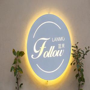 China Wholesale Customized Outdoor 3d Store Advertising Logo Wall Mounted Led Hollow Out Light Box wholesale