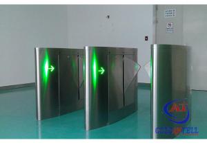 China Rfid Card Reader Flap Barrier Gate Security Programmable Turnstiles For Library System wholesale