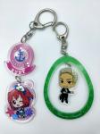 Laser Cut Acrylic Sheet Keychain Inkjet Printing Personalized