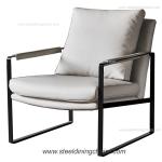 Luxury Celebrity Contracted Tiger Nordic Leather 42CM Single Seater Couch