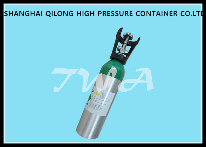 3.6kg Aluminum 3.2L Small Oxygen Bottle Seamless For Medical Use