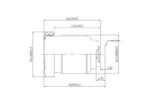 China 1/6&quot; 1.6mm super wide angle horizontal view 120 degree, Megapxiel S mount lens CCL16016MPF wholesale
