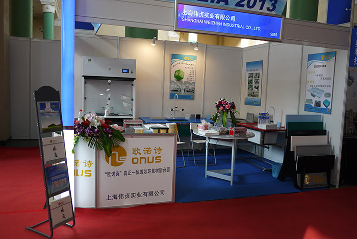 Heat resistant drop In sinks with drain groove epoxy resin for laboratory furniture