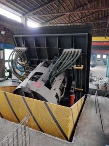China Medium Frequency Hydraulic Steel shell furnace KGPS-500KW/750kg wholesale