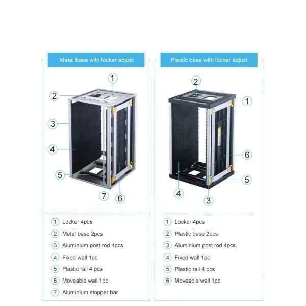 ESD SMT Magazine Rack For PCB Assembly PCB ESD Magazine Rack