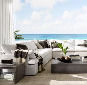 China Modern Fashion Outdoor Leisure Home Furniture Straight L Shape Sofa Set on sale