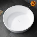 Hotel, villa, apartment project furniture matte white large round standing
