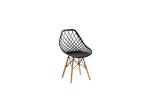 America Eames Dining Chair Casual Fashion Hollow Plastic Backrest For Meeting