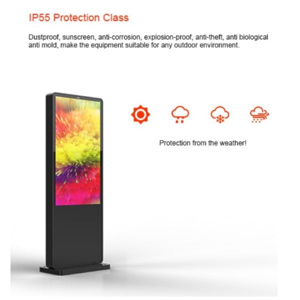 55 inch outdoor ultra-thin high brightness LCD screen advertising machine manufacturer wholesale