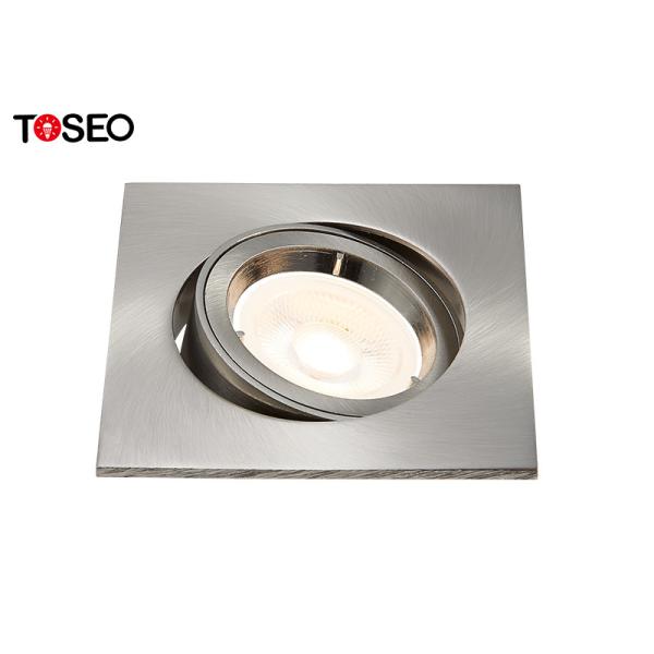 Square White Ceiling Recessed Spotlights Gu10 Downlight Adjustable