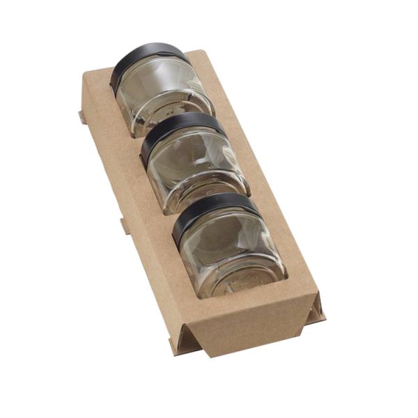 Custom Recycled Cardboard Gift Box With Tray Insert Biodegradable Candle Jar Packaging Boxes