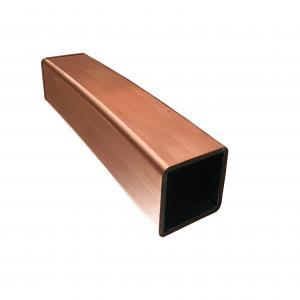 China 6mm C10200 C11000 Pure Copper Square Pipe Mould Tube Billets on sale